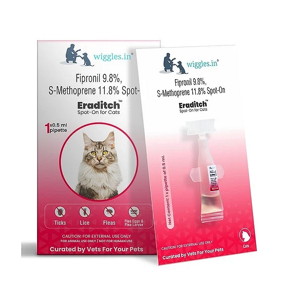 Wiggles Eraditch Spot-On Solution for Cats