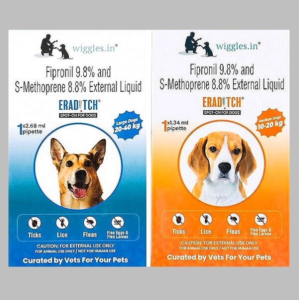 Wiggles Eraditch Spot-On Solution for Dogs