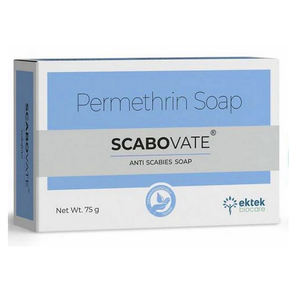 Ek-Tek SCABOVATE Soap with Permethrin (Pack of 5)