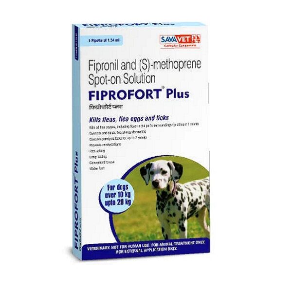Fiprofort Plus Spot-On for Dogs weighing 10-20kg