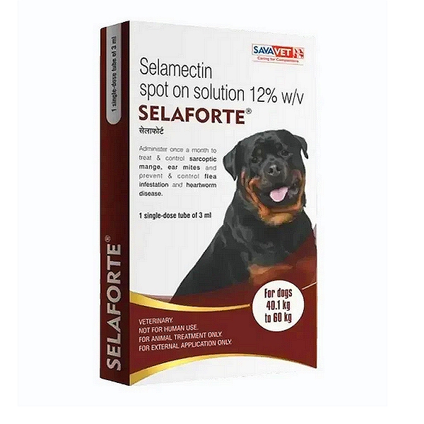 Selaforte Spot-On for Dogs weighing 40-60kg
